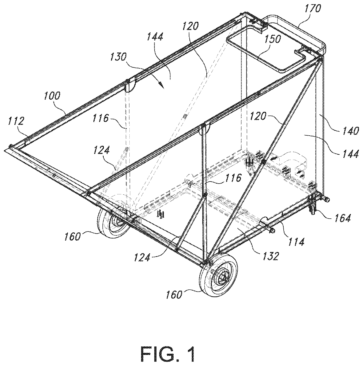 Collapsible tilt truck