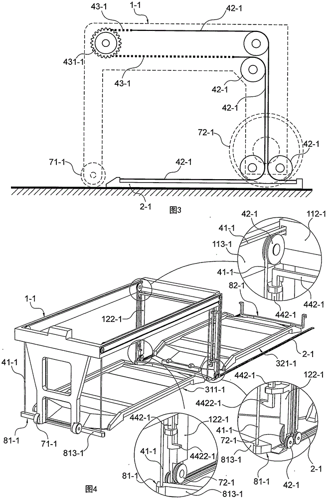 Double-deck parking equipment with ground car carrying board and upper-layer car carrying board