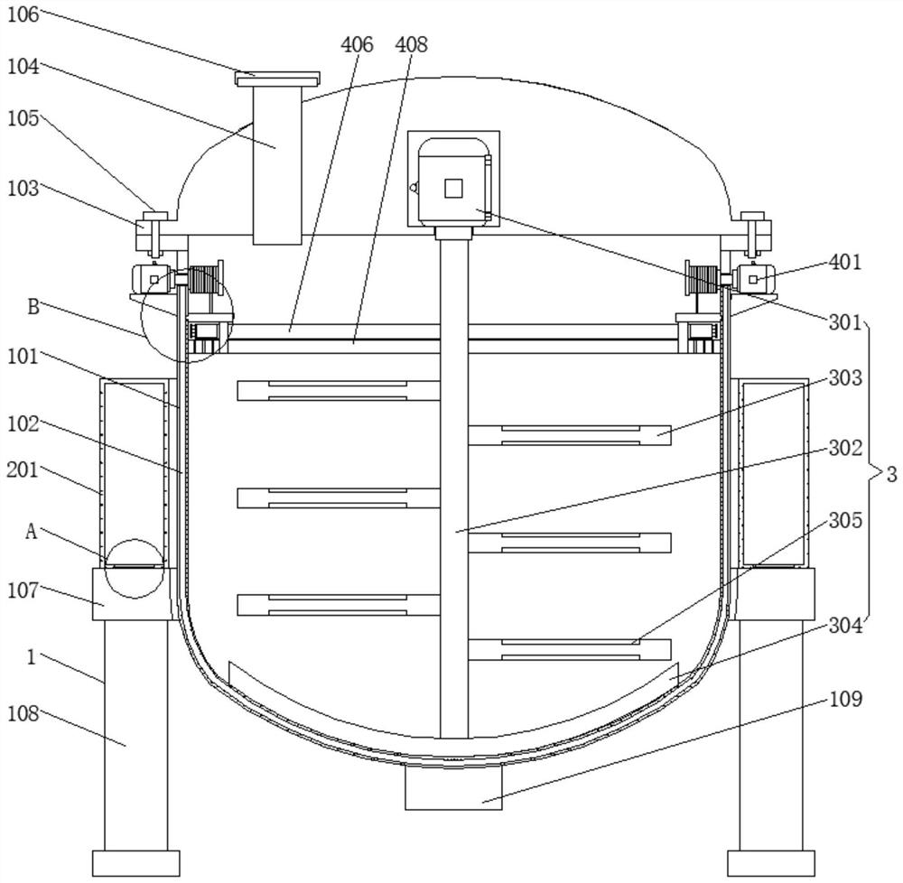 Acrylic resin coating reaction kettle for alumite processing