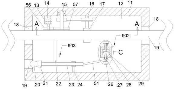 Device for detecting fracture and electric leakage of power transmission cable