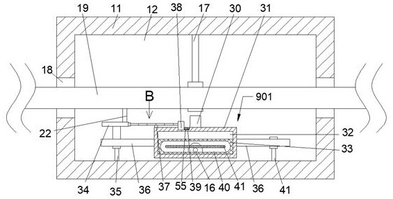 Device for detecting fracture and electric leakage of power transmission cable