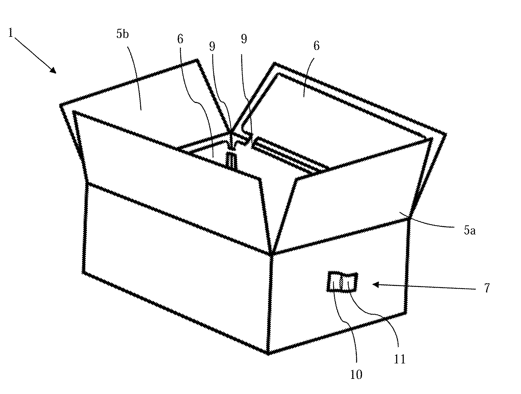 Inflatable box and method of use thereof