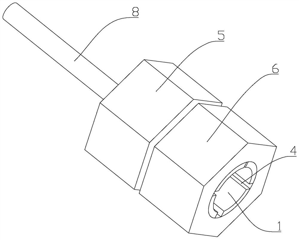 End lead head forming device for steel wire rope