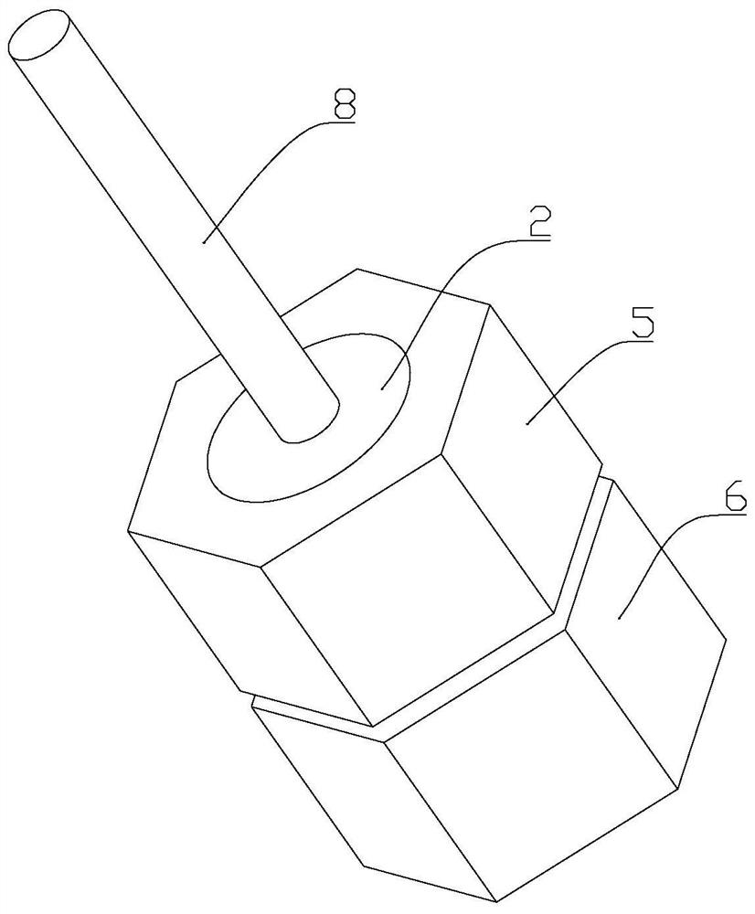 End lead head forming device for steel wire rope