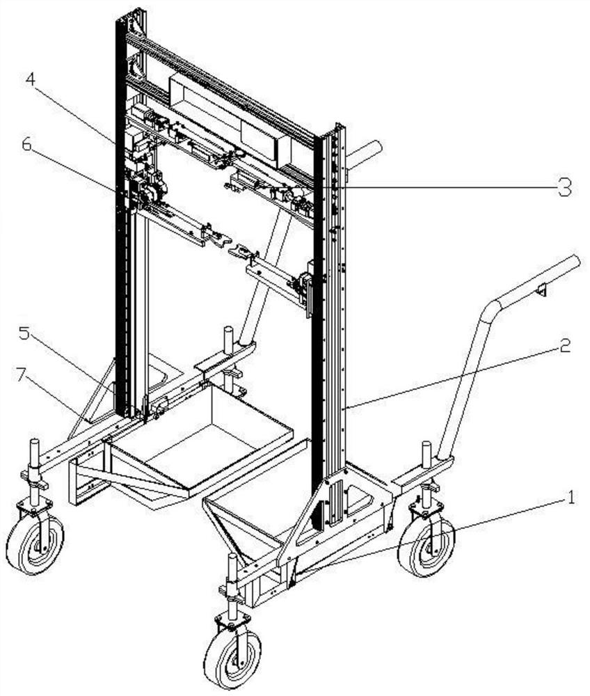 Semi-automatic mulberry twig supporting device