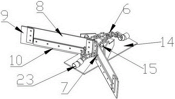 Beef cattle manure scraper