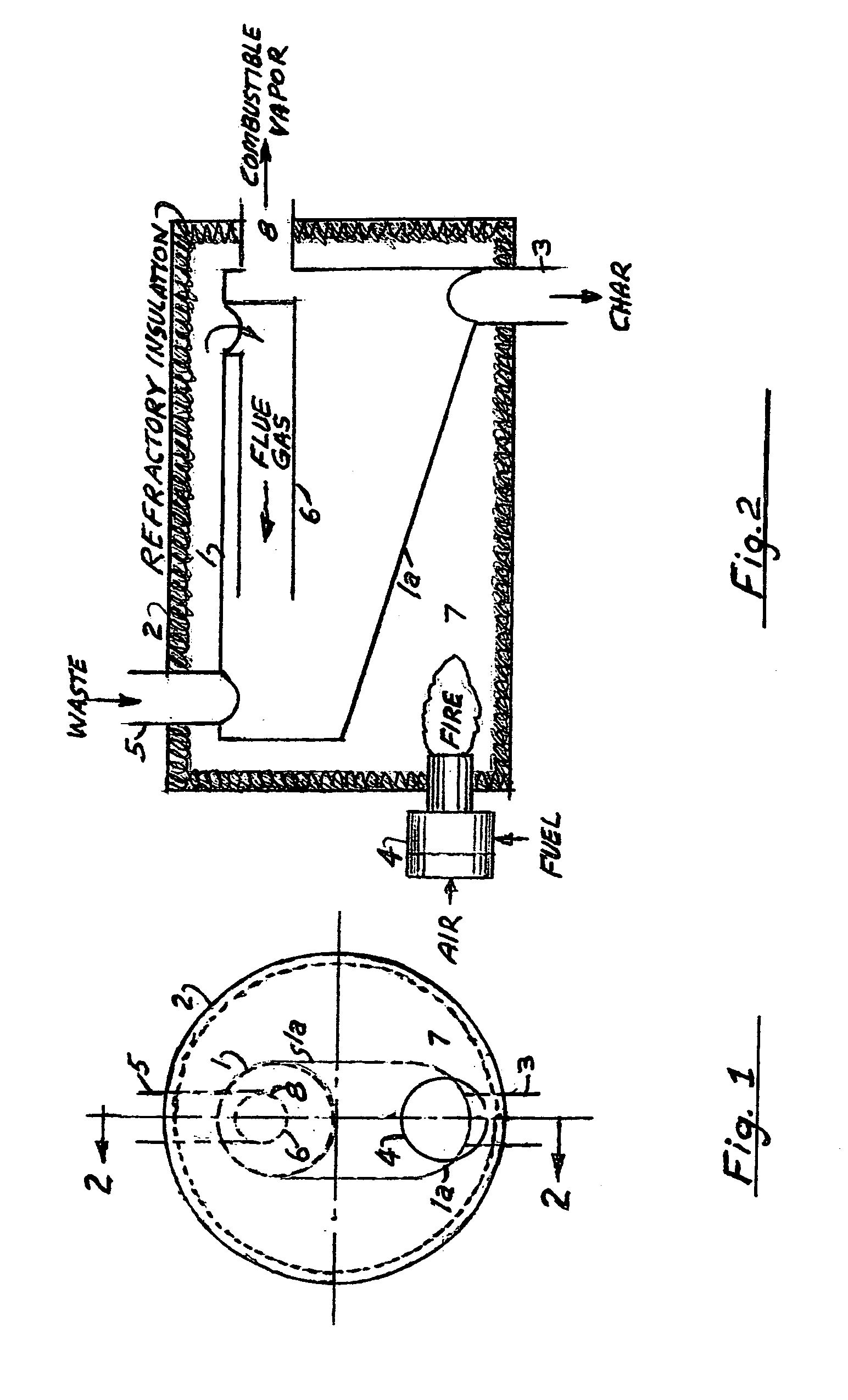 Energy efficient pyrolytic processing oven