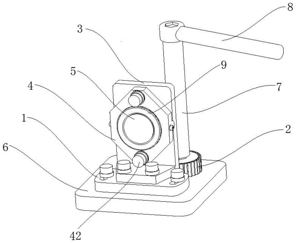 Centering three-degree-of-freedom adjusting lens bracket capable of meeting environmental adaptability test