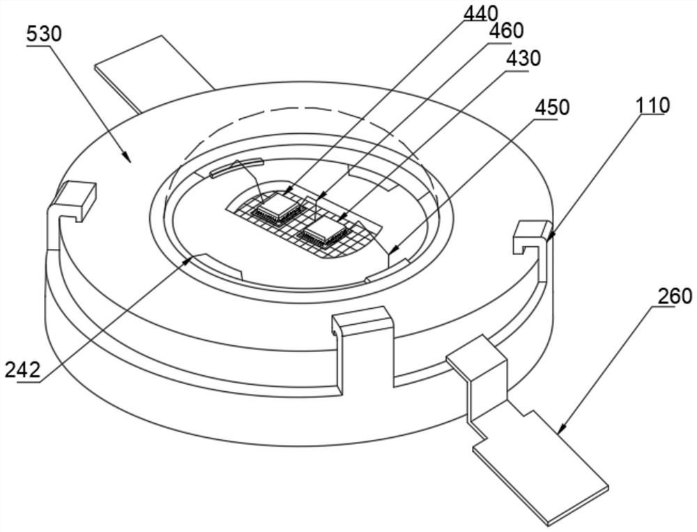 Low-power LED lamp bead low-thermal-resistance packaging structure and packaging process