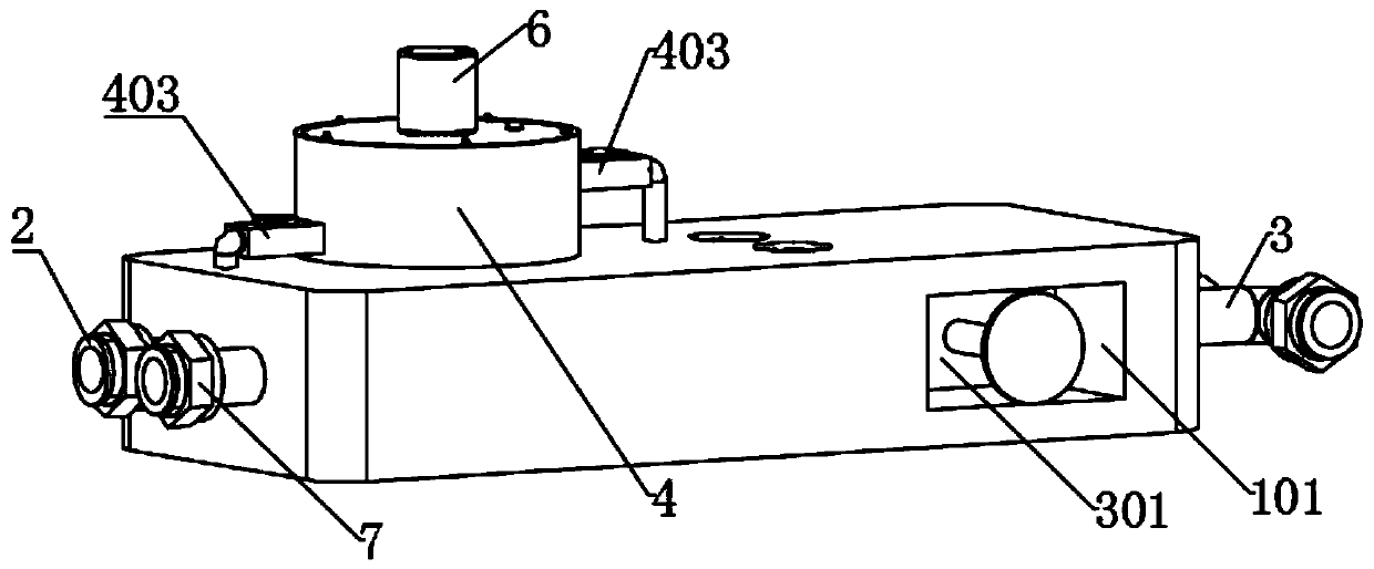 Leakage test device for heating and ventilation pipes