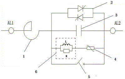 Series resonance zero-loss current limiting device