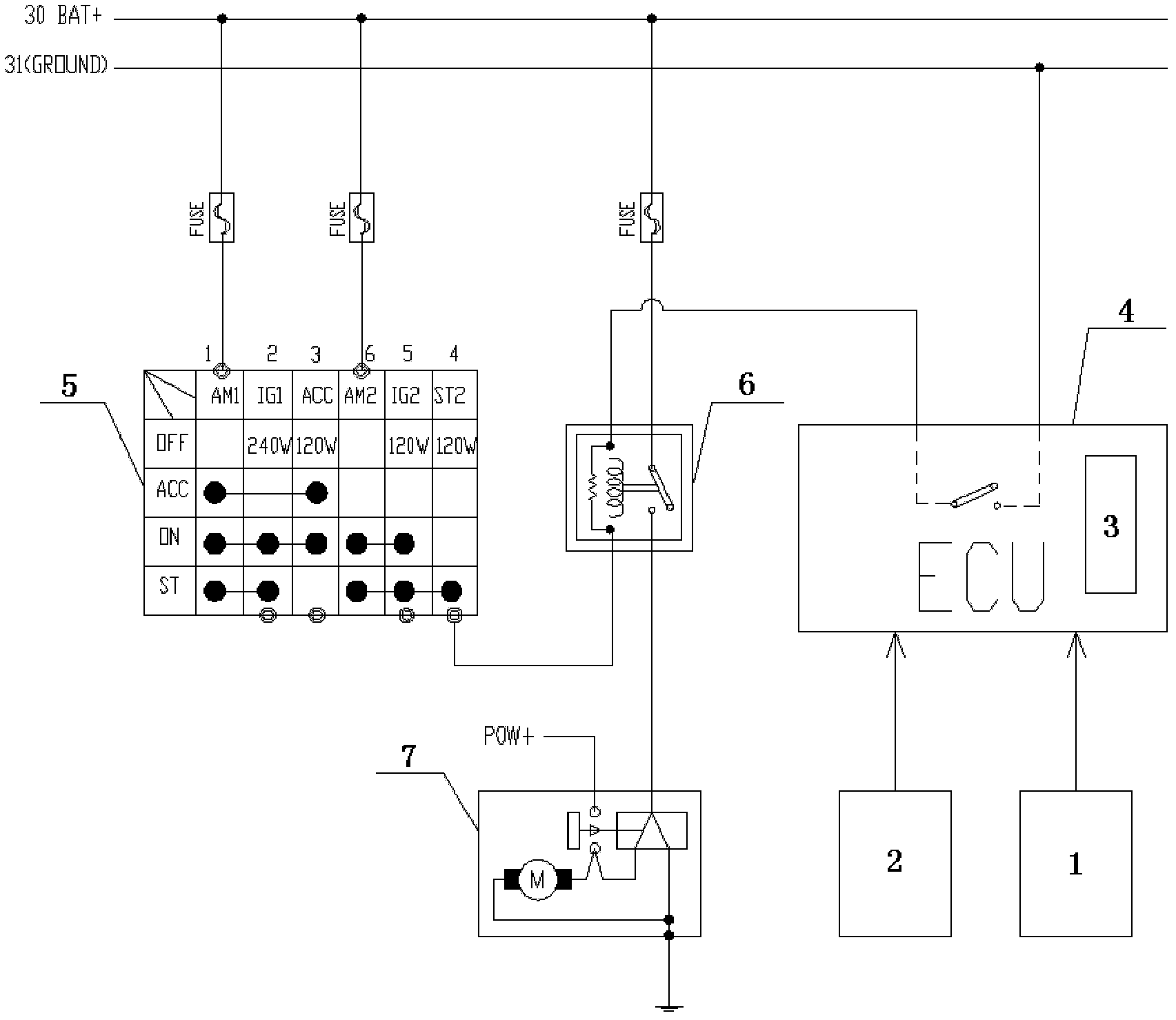 Protective control system and method of vehicle starting engine