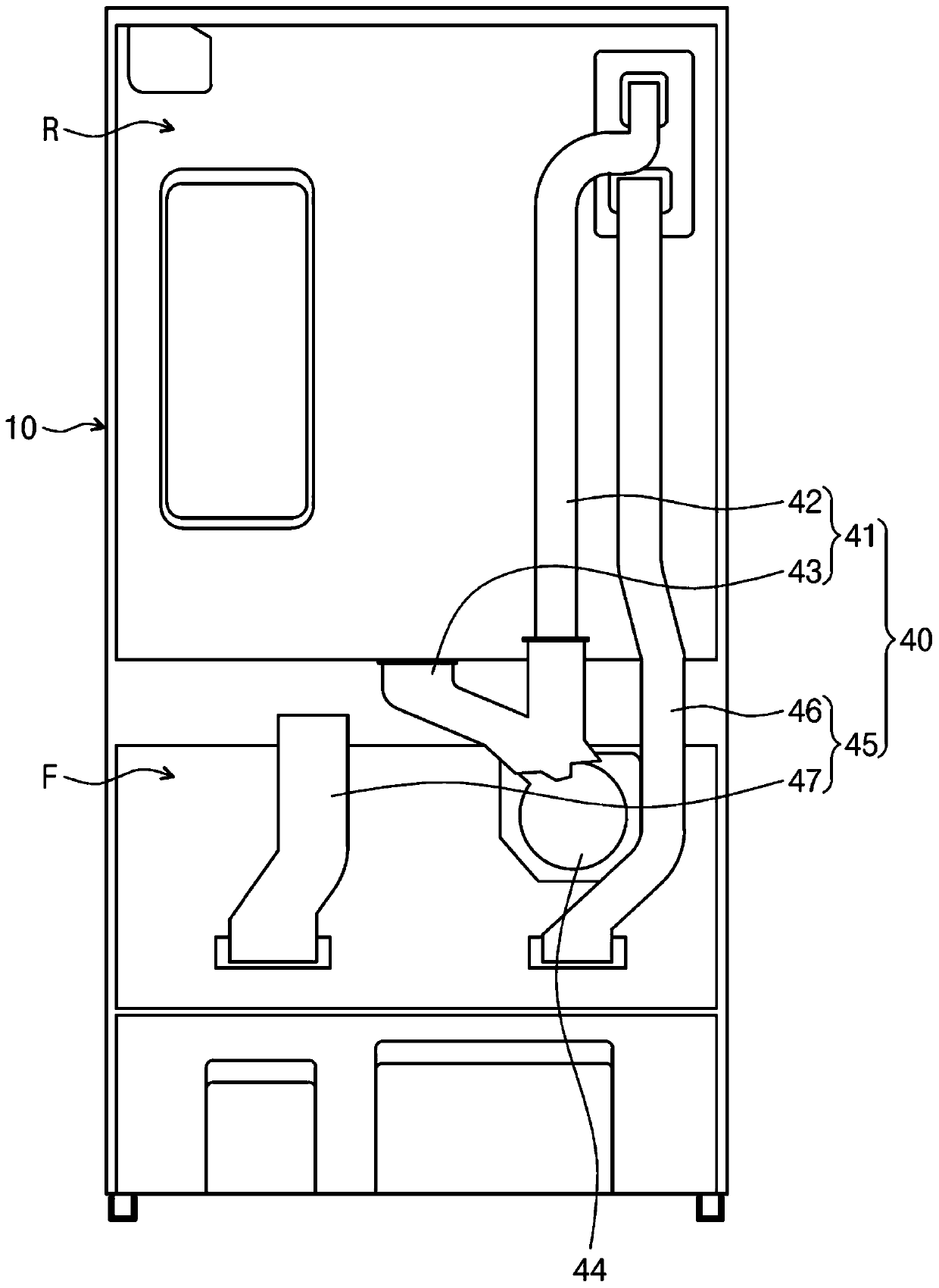 Evaporator unit and refrigerator having same