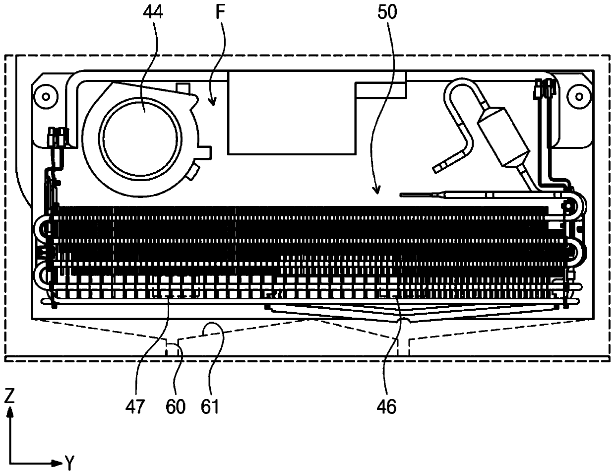 Evaporator unit and refrigerator having same