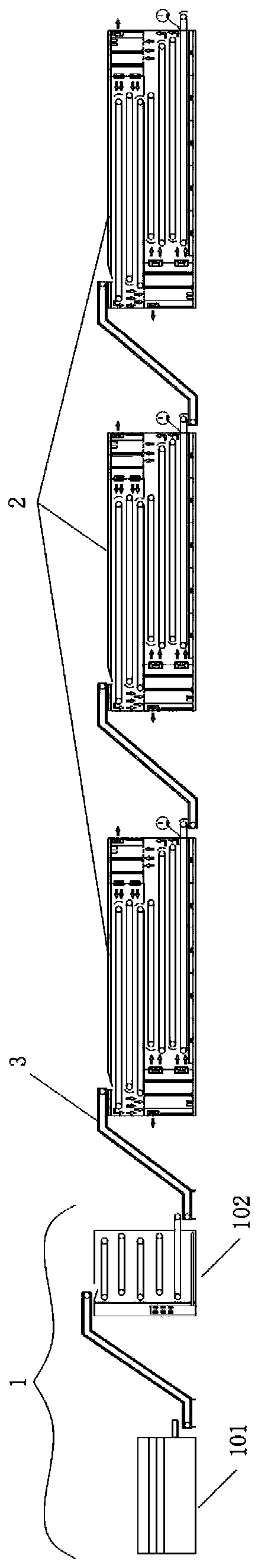 Cleaning, fixation and drying device and drying method thereof