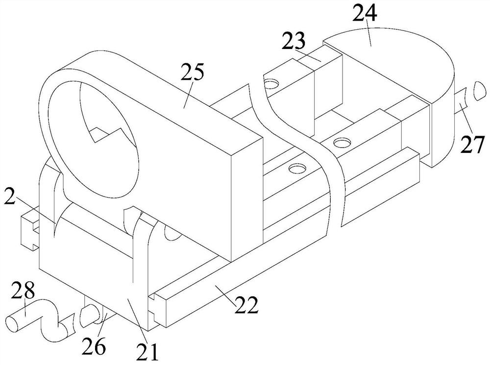 A rehabilitation nursing device for exercising leg joints