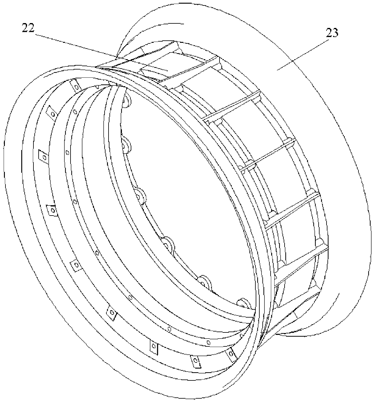 Driving system of rim