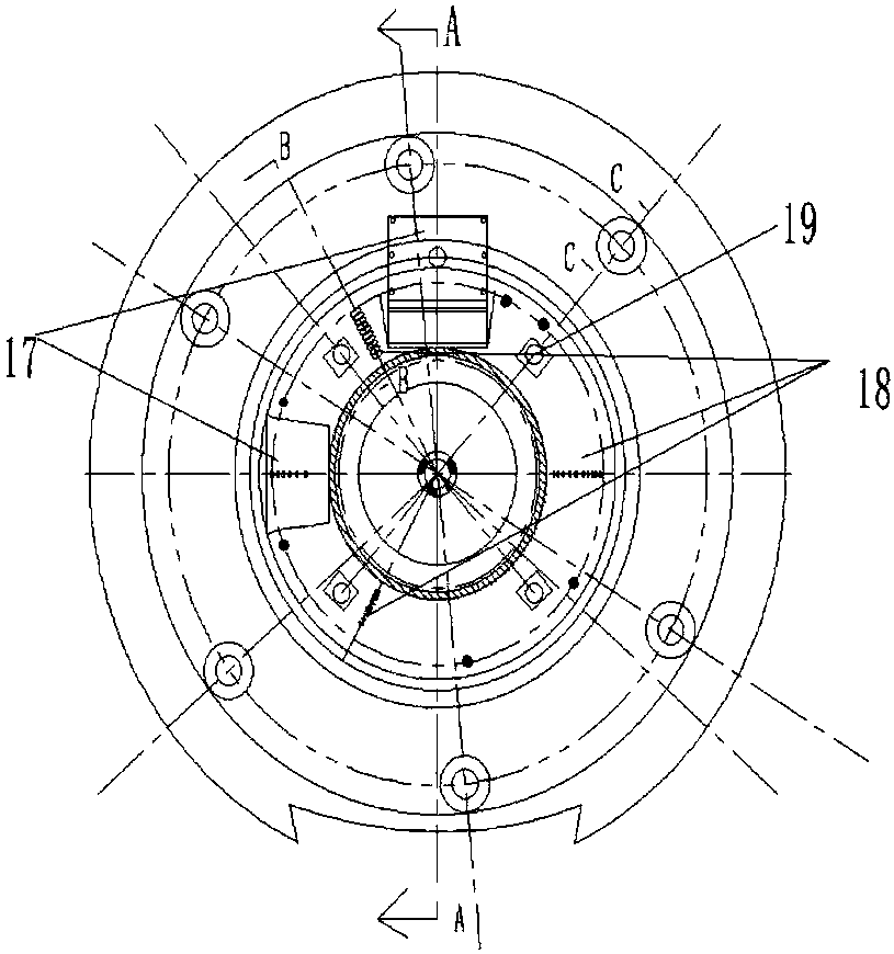 Experiental table device and experimental method for testing gap exciting force characteristic of front cover plate of centrifugal pump