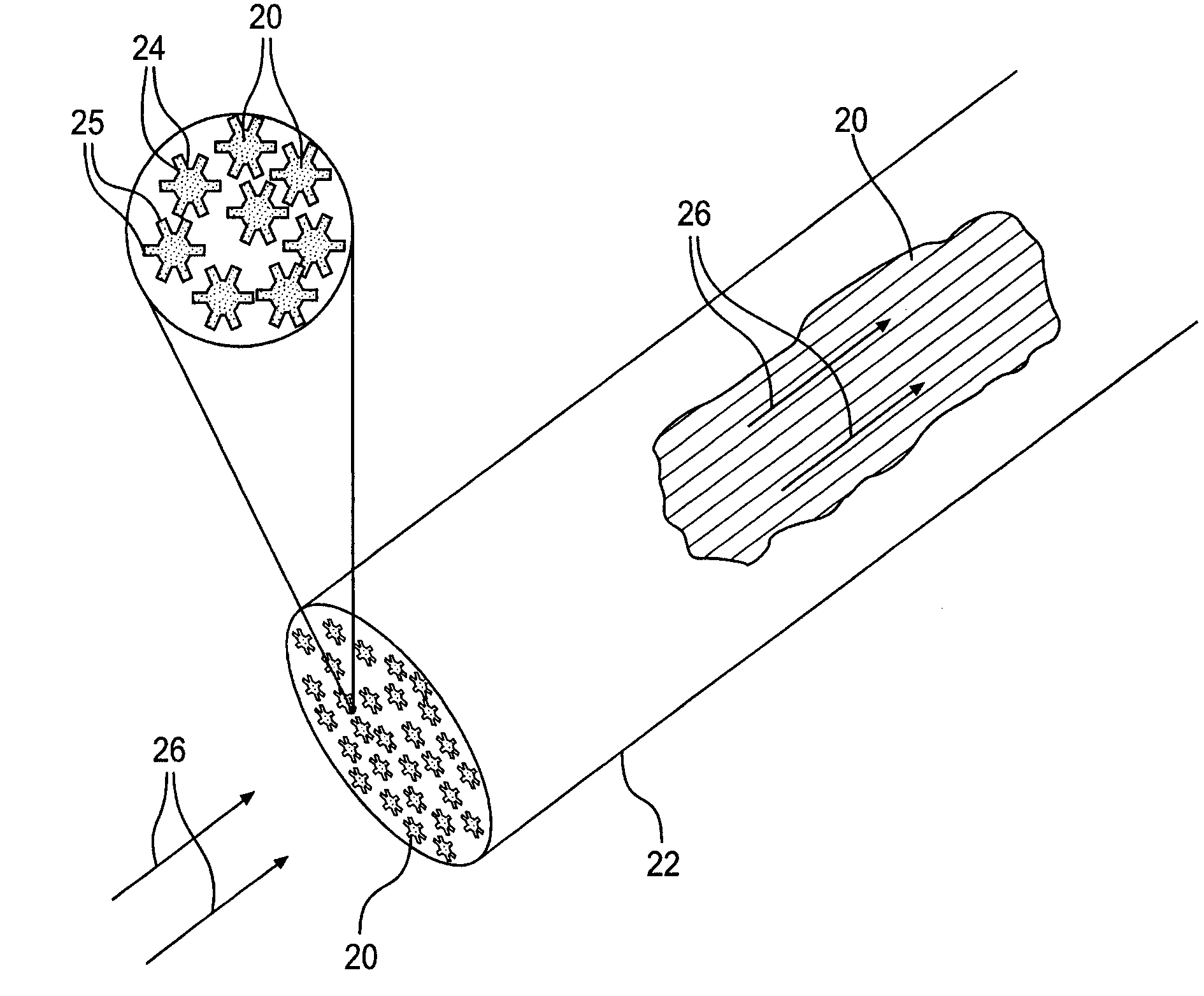 Monolithic structures comprising polymeric fibers for chemical separation by liquid chromatography