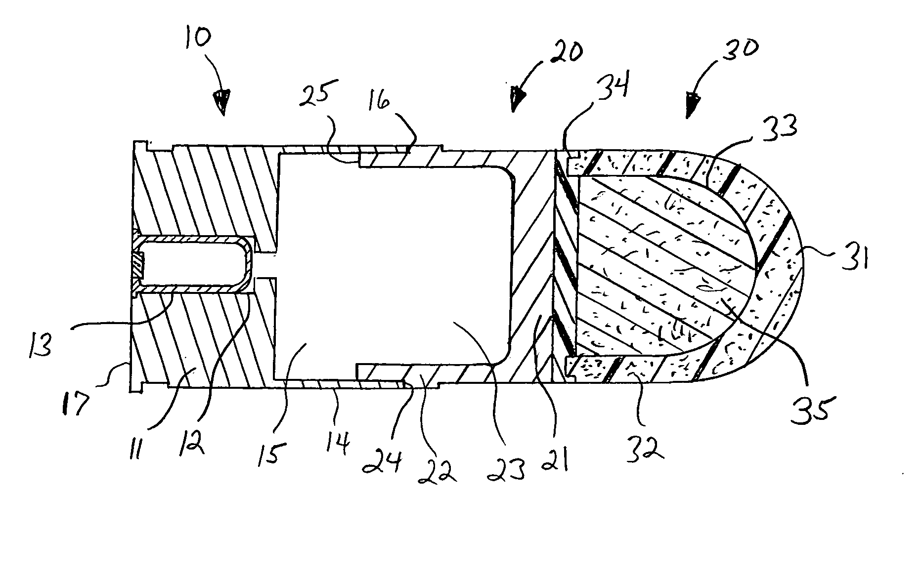 Frangible non-lethal projectile