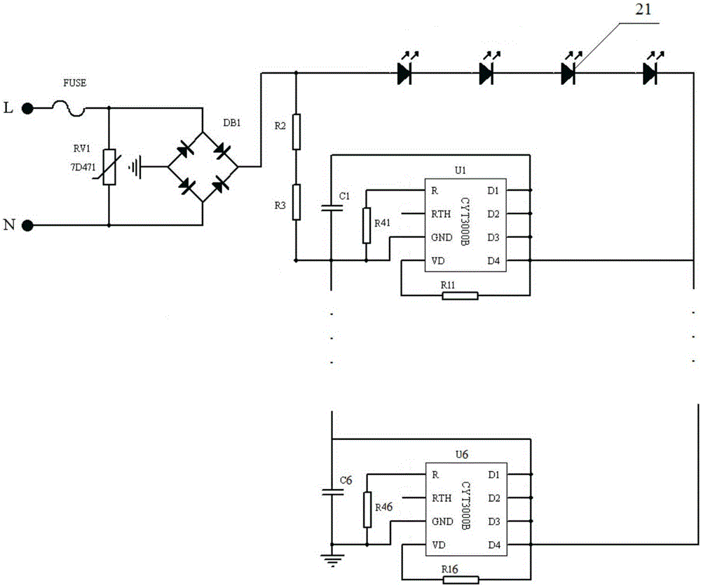 LED light source module based on chip scale package and LED lamp