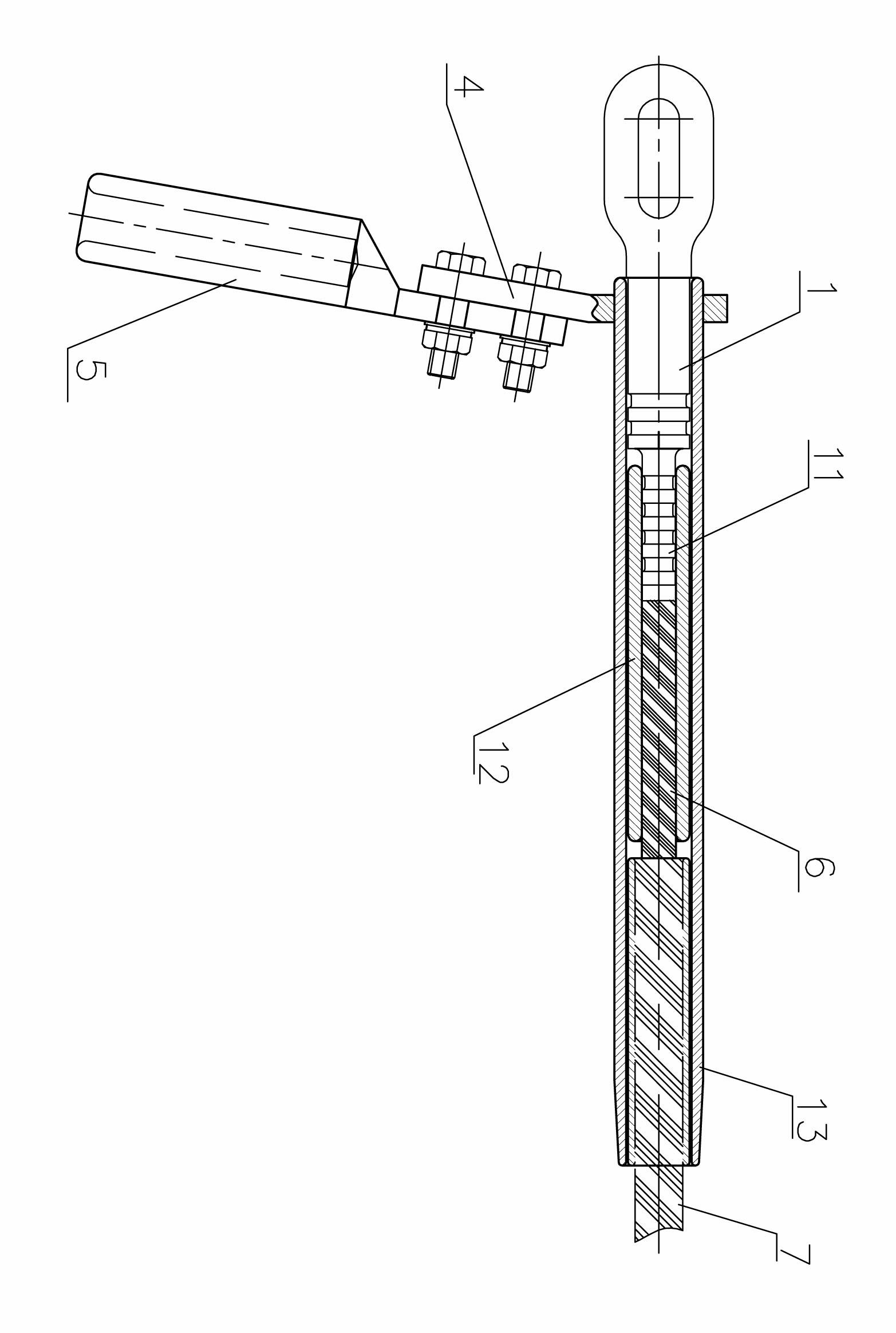 Joint of carbon fiber composite core wire