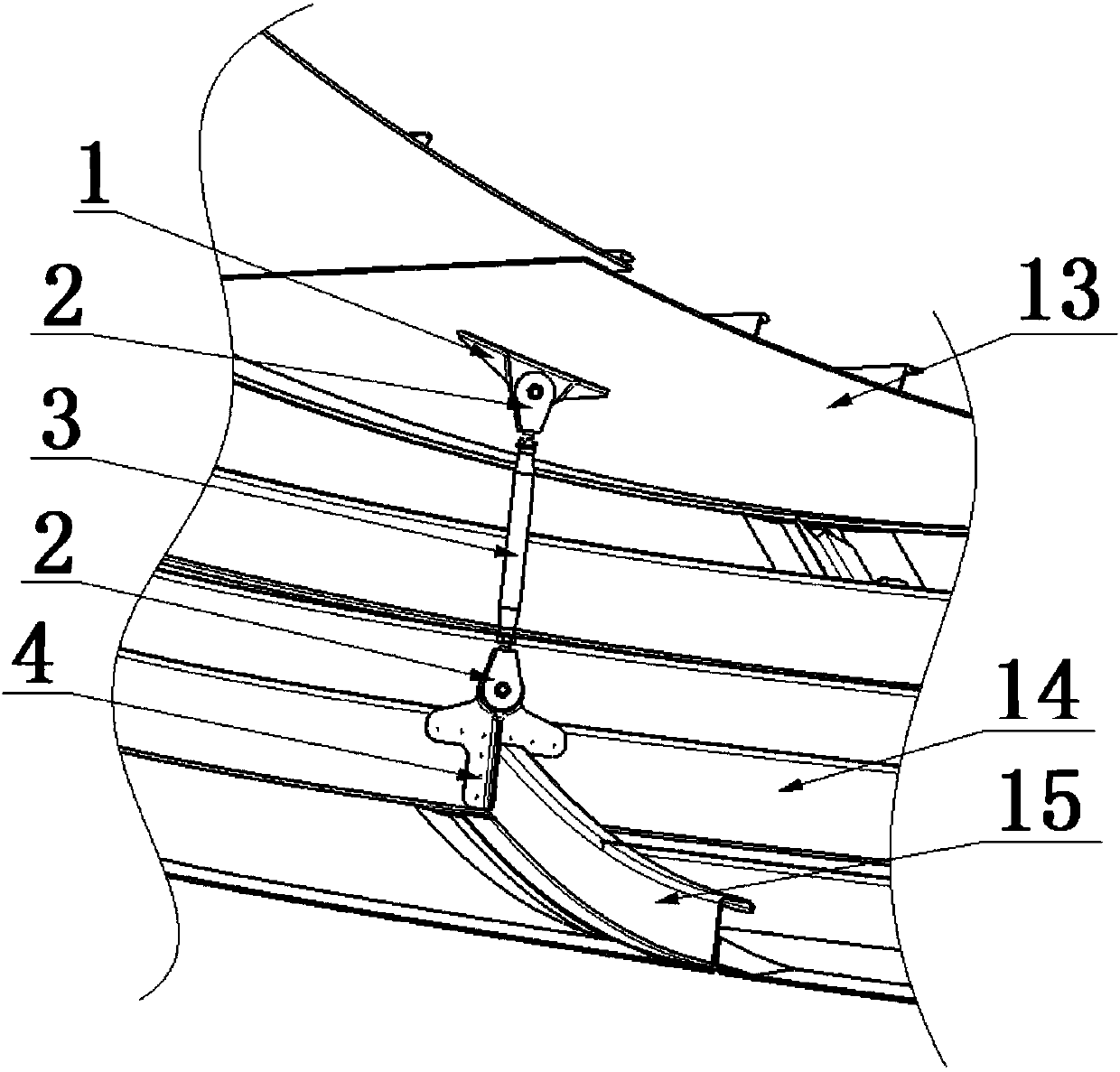 Adjustable pull rod assembly