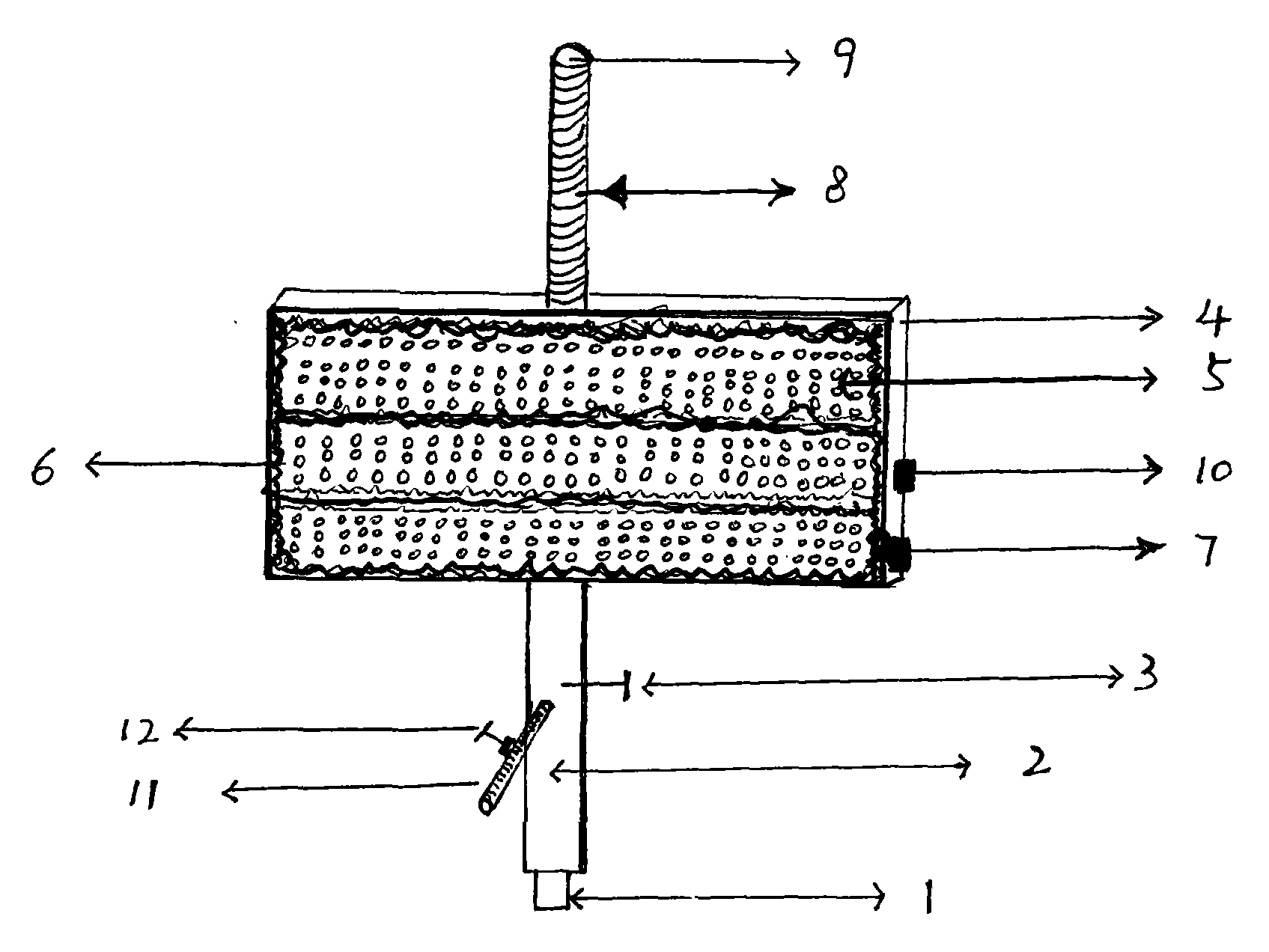 Water-spraying type washing scrubber