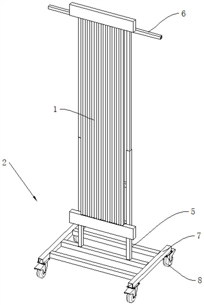 Nondestructive testing method and device for glue flowing condition of closed diaphragm capsule of curtain type diaphragm