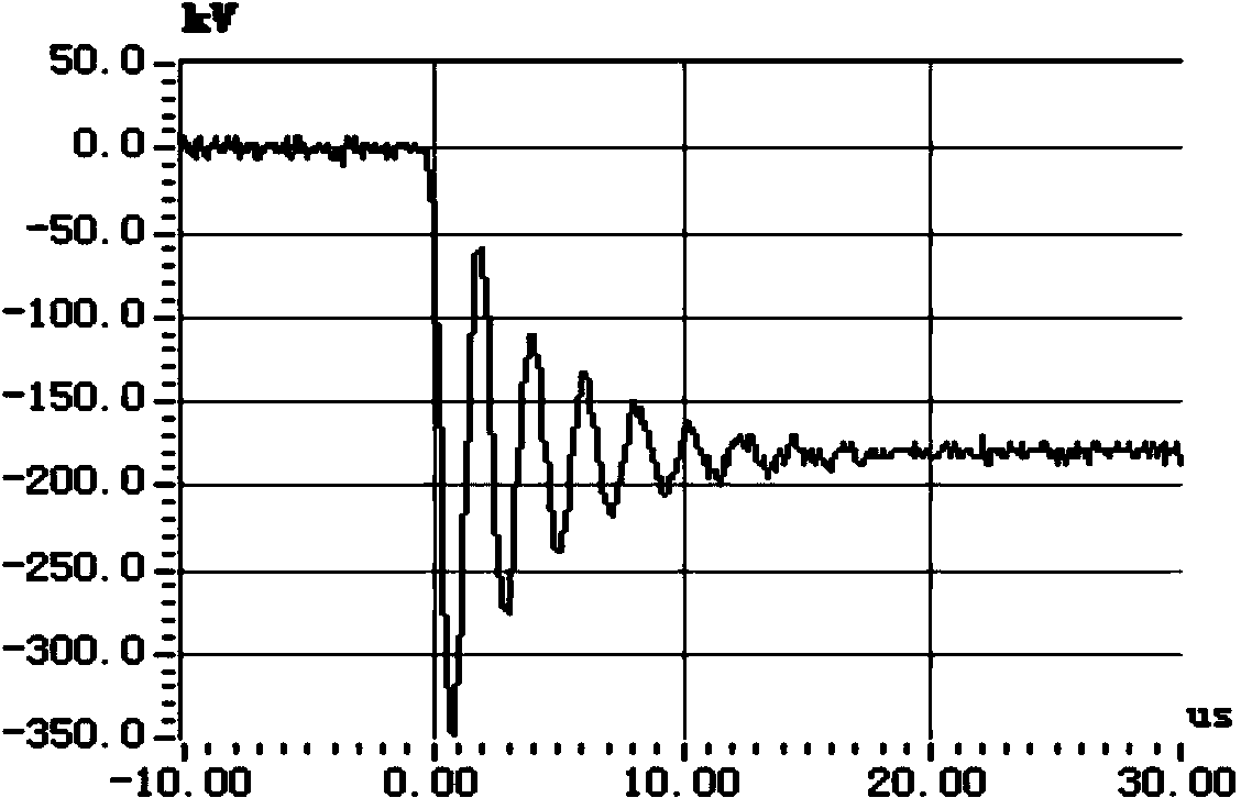 Smoothing reactor end-to-end capacitor discharge test system and transient wave trapper thereof