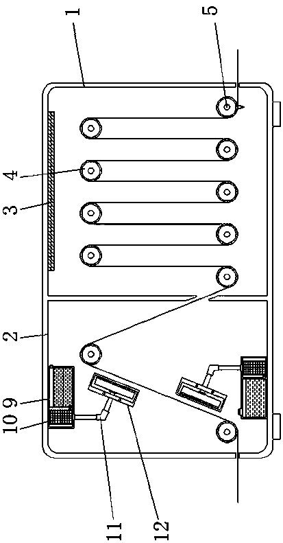 Gluing equipment with function of ensuring uniform gluing for production of insulation boards