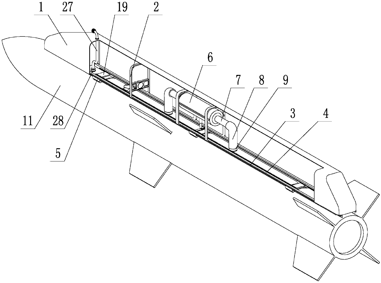 A dual-mode launching device for airborne missiles