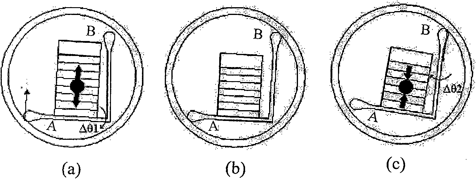 Motor based on direct piezoelectric impact rotation