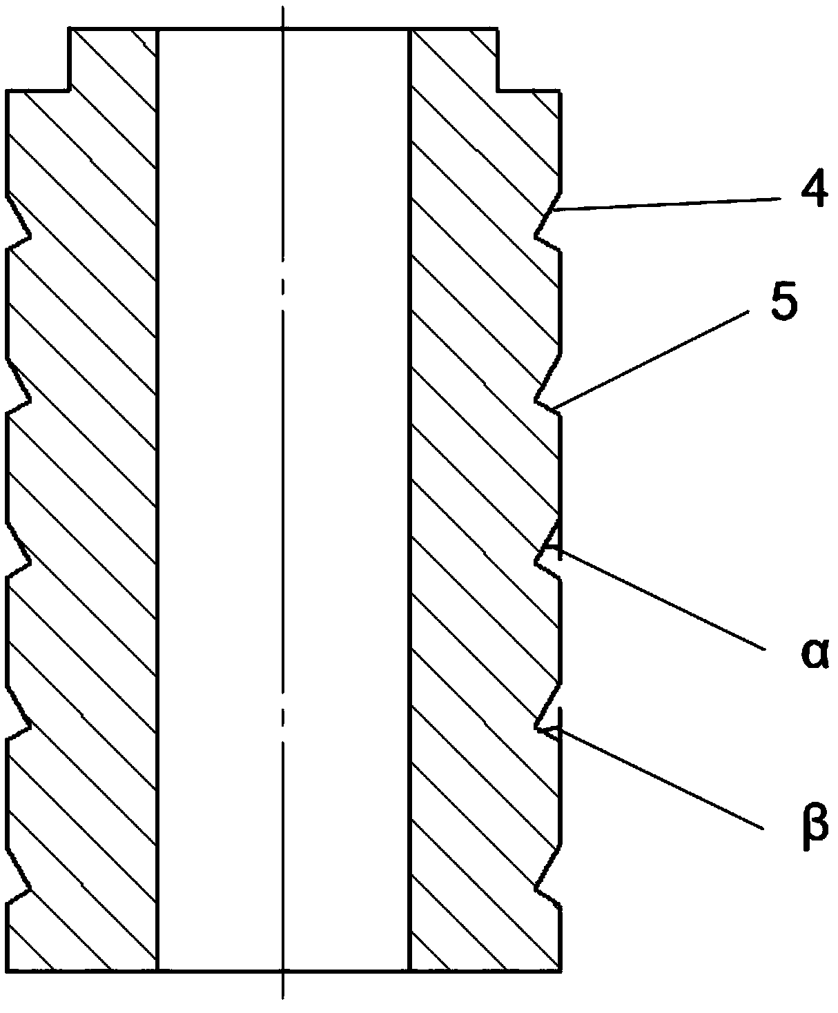 Asymmetric groove type sand storage wear-resistant oil well pump plunger