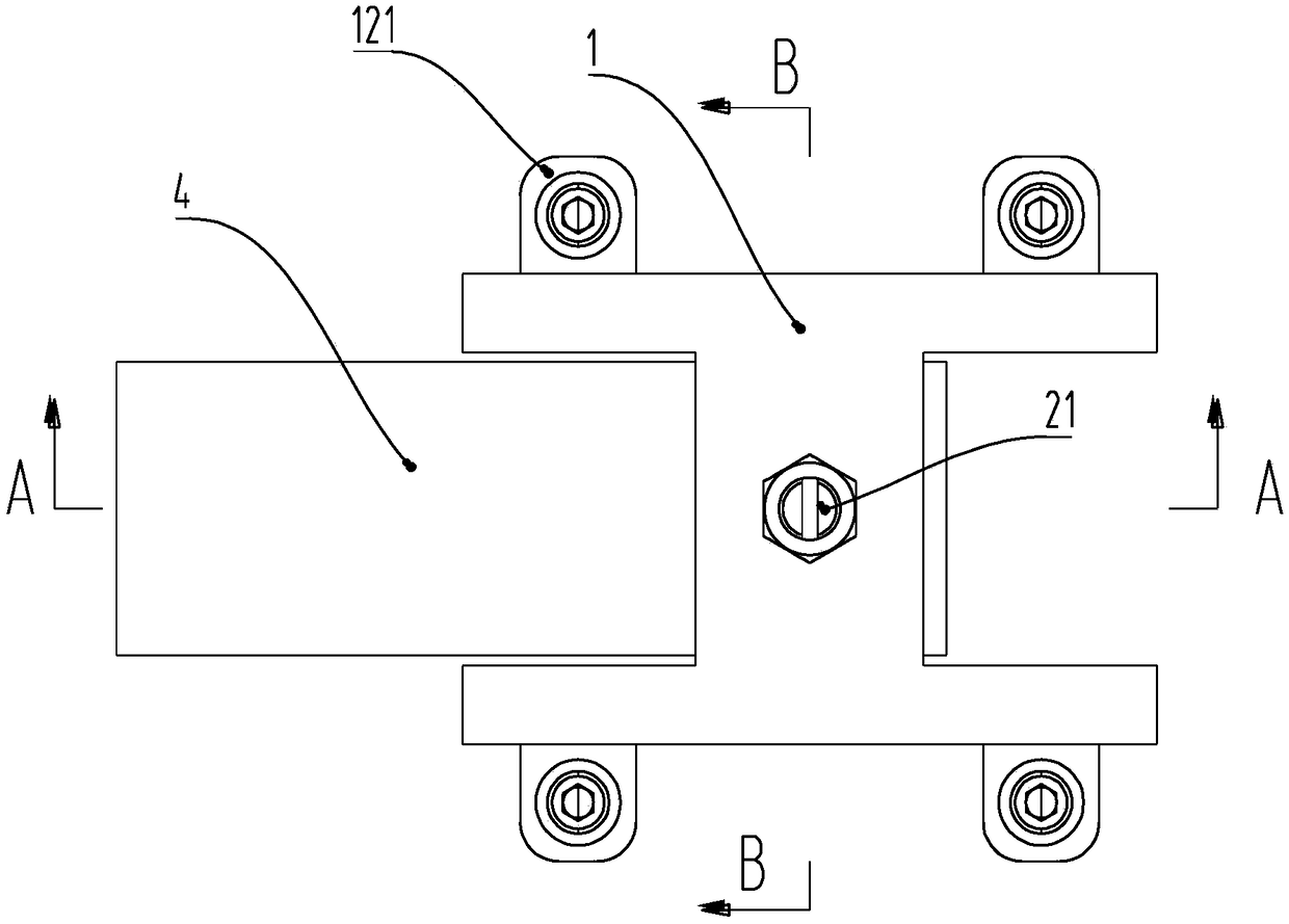 A device for tensile test of power battery module side plate