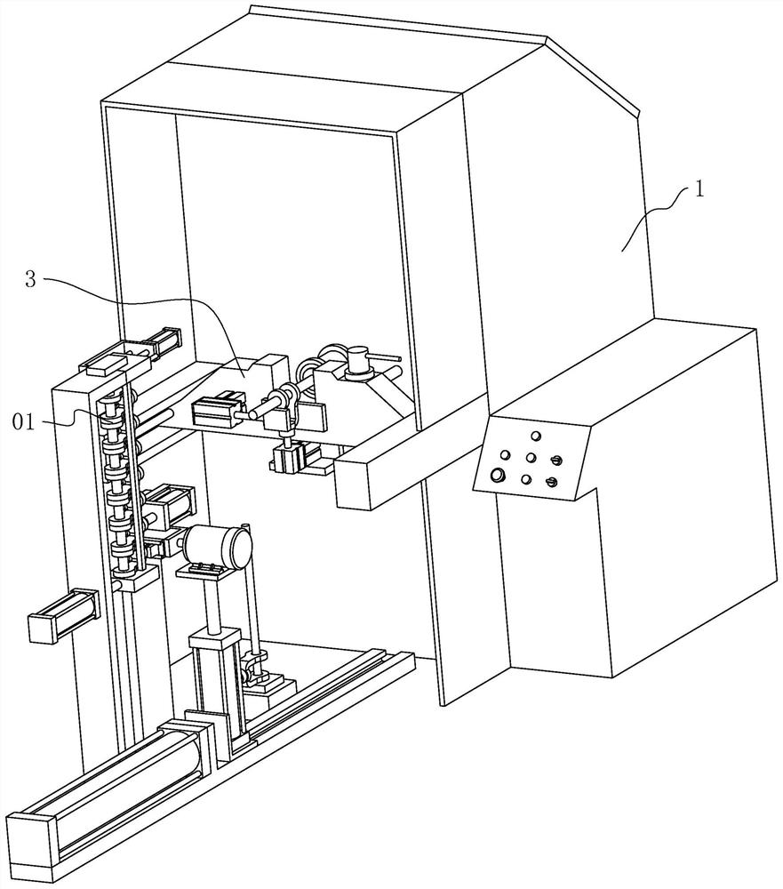 Universal joint fork ear hole grinding device