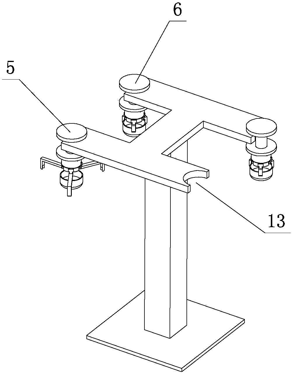 Mother-son fixture feeding and discharging equipment with robot and using method of mother-son fixture feeding and discharging equipment