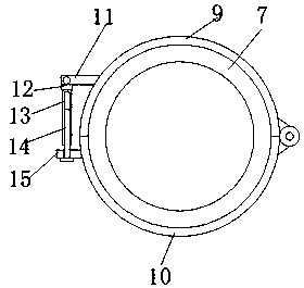 Water belt connecting port automatic dropping device