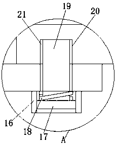 Water belt connecting port automatic dropping device