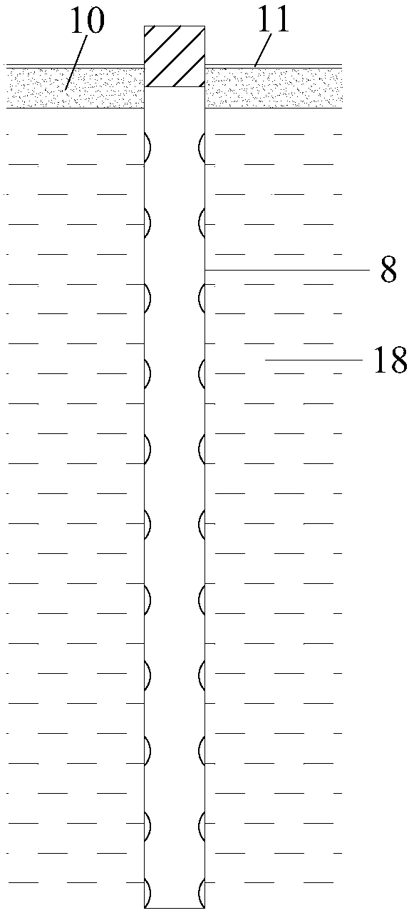 Tubular ekg layered electrochemical grouting soft foundation reinforcement test method and device