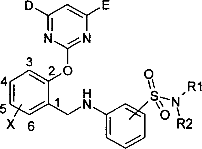 [N-(2-pyrimidine oxy) benzylamino phenyl] sulfamine compound, and its preparing method and use