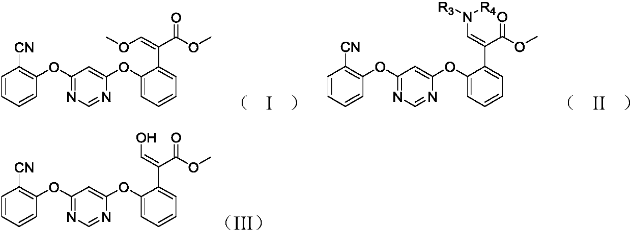 Preparation method of Azoxystrobin and intermediate thereof