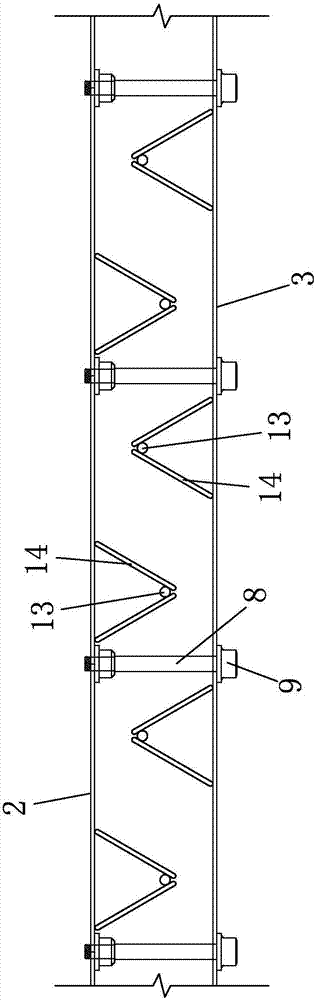 Truss-type composite steel plate wall