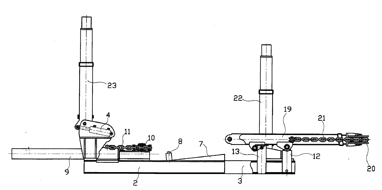 A hydraulic support steering platform