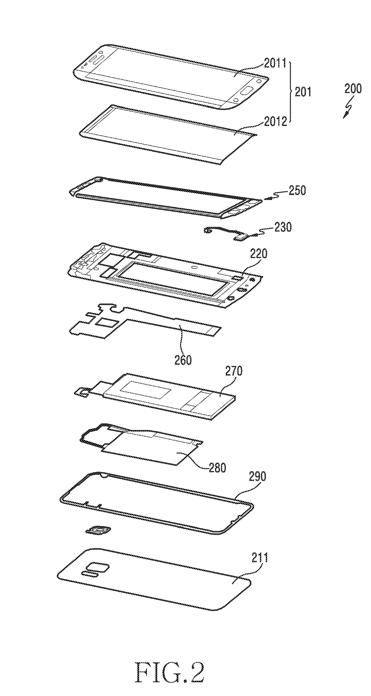 Electronic device with display