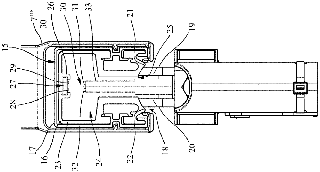 Conductor line, current collector, conductor line system, and method for contactlessly transmitting data