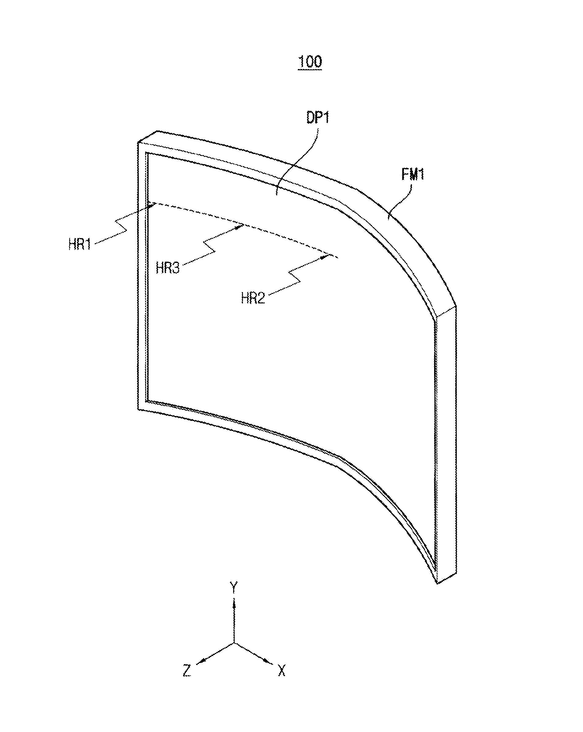 Curved display apparatus and multi display apparatus having the same