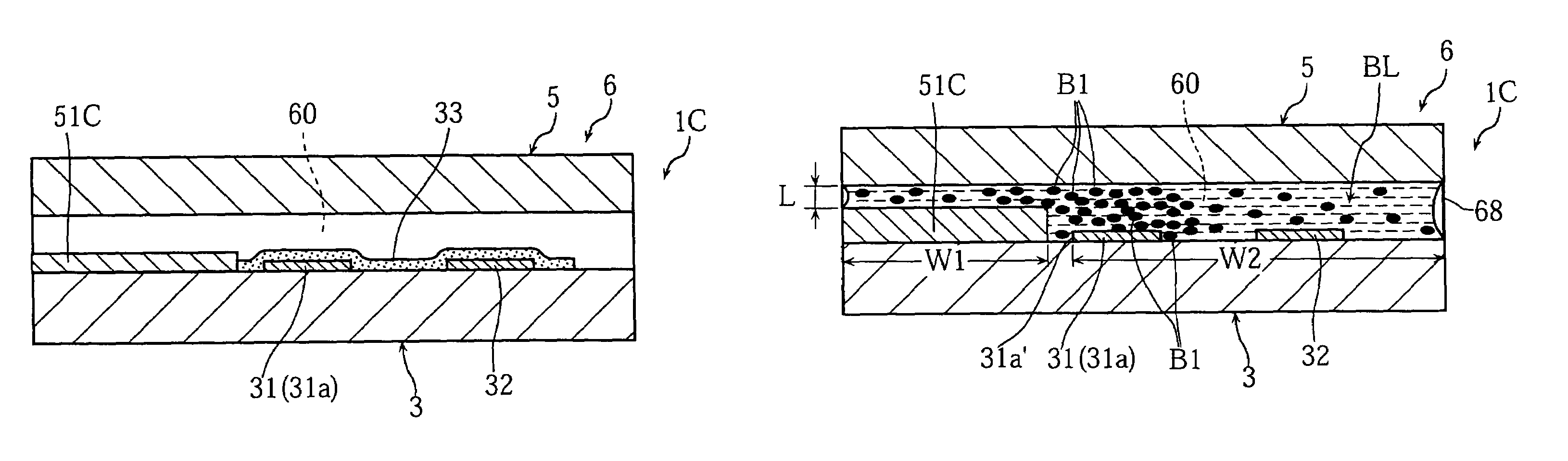 Measuring instrument provided with solid component concentrating means