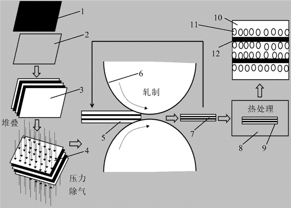 Method for preparing multi-component composite strip