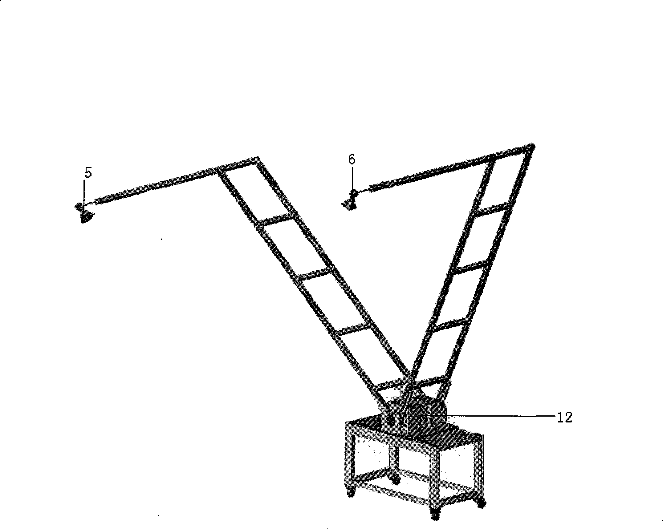 Measuring apparatus for reflection index of wave suction material